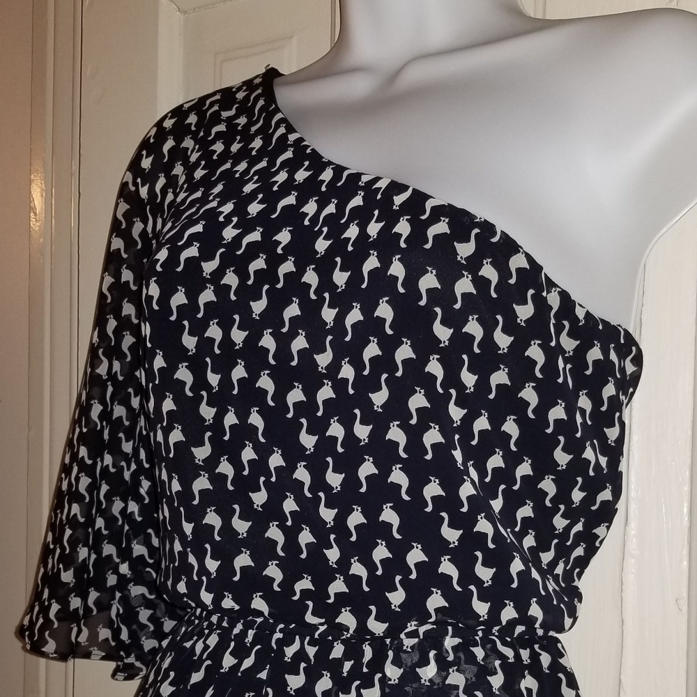 2/$20 Wish one shoulder goose dress with POCKETS! - Picture 2 of 7